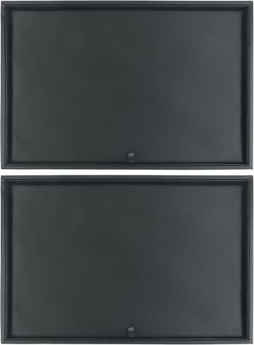 uxcell Set of 2 Stackable PU Leather Jewelry Organizer Trays with Removable Dividers for Drawers, Jewelry Organizer Drawer Inserts Storage 24 Grid Tray Black in Saudi Arabia