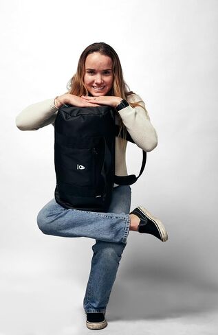 NIXON Day Trippin' 23L Duffel Bag - Black - Made with Other Peoples Plastic in Saudi Arabia