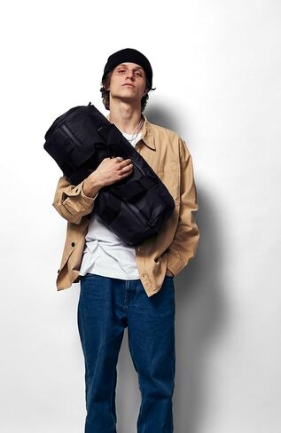 NIXON Day Trippin' 23L Duffel Bag - Black - Made with Other Peoples Plastic in Saudi Arabia