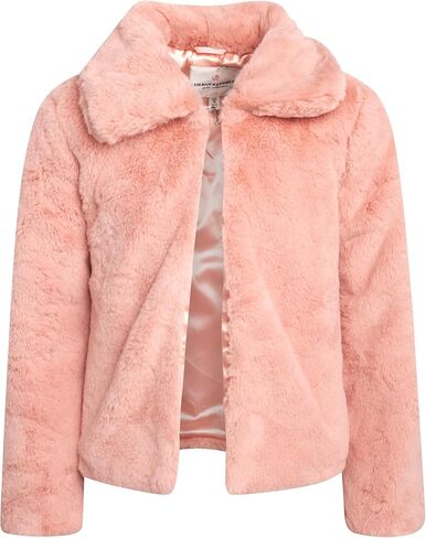 سترة بوليرو للفتيات من URBAN REPUBLIC - سترة بوليرو قصيرة أنيقة من الفرو الصناعي - سترات ملابس خارجية عصرية للفتيات (7-14) in Kuwait