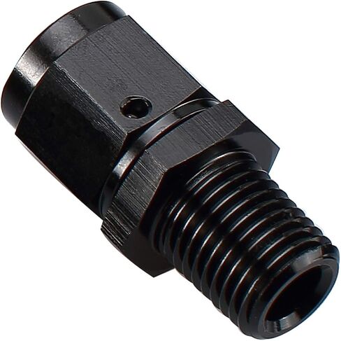 Female -4 AN Swivel to Male 1/8" NPT Thread Fuel Hose Fitting Aluminum Black in Saudi Arabia