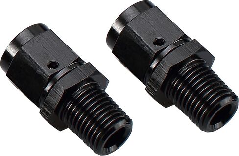 Female -4 AN Swivel to Male 1/8" NPT Thread Fuel Hose Fitting Aluminum Black in Saudi Arabia