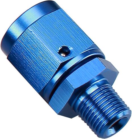Female -4 AN Swivel to Male 1/8" NPT Thread Fuel Hose Fitting Aluminum Black in Saudi Arabia