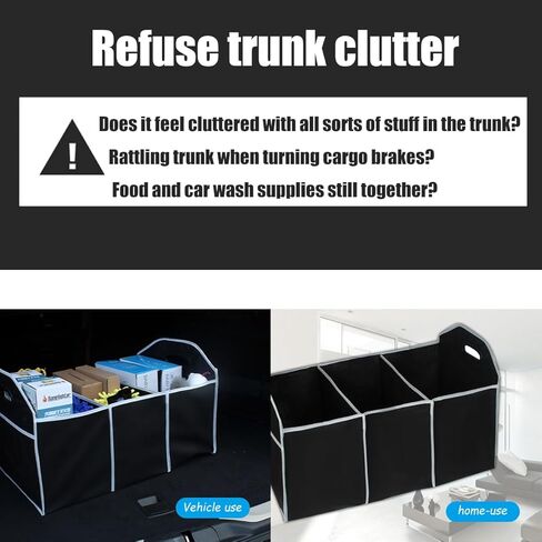 vvag منظم صندوق السيارة لسيارات الدفع الرباعي، منظم صندوق السيارة القابل للطي بحجم كبير، منظم صندوق السيارة المحمول للسيارة، ملحقات السيارة للرجال والنساء هدية عيد الميلاد in Kuwait