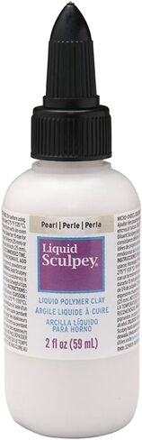 طين خبز الفرن من البوليمر السائل سكولبي السائل، لؤلؤي، 2 أونصة. زجاجة، رائعة للمجوهرات، والعطلات، والصناعات اليدوية، والوسائط المختلطة، وملصقات النوافذ، وديكور المنزل والمزيد! عظيم للمبتدئين للفنانين! in Kuwait