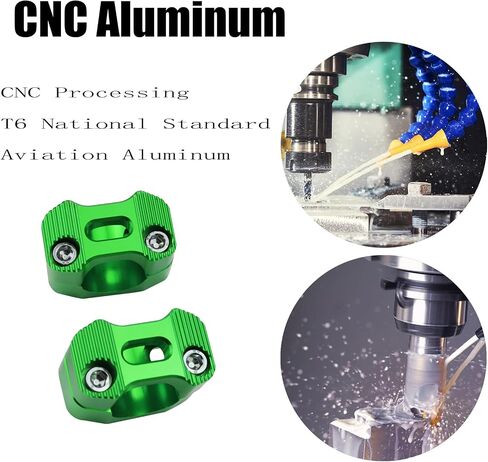 دراجة نارية عالمية 7/8 بوصة 1 1/8 بوصة 22 مم 28 مم CNC الألومنيوم المقود مقبض الناهضون قابل للتعديل شريط الدهون محول جبل المشابك العالمية ل EXC KLX KXF YZF CRF XR SX SXF XCW WR YZ Dirt Pit Bike (أخضر) in Saudi Arabia