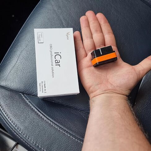 iCar2 BLE 4.0 OBD2 Bluetooth Adapter Auto Scanner Car Diagnostic Tools Engine System Diagnostic Tools for Android/iOS (Black/Orange) in Kuwait