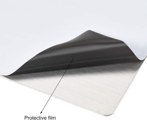 uxcell Blank Metal Card 88x53x0.4mm Brushed 201 Stainless Steel Plate for DIY Laser Printing Engraving Silver Tone 10 Pcs in Saudi Arabia
