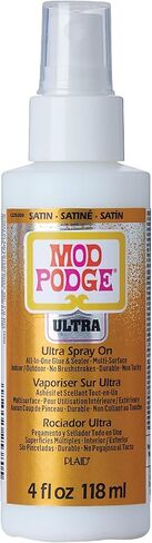 غراء مود بودج فائق الساتان، مانع تسرب الأكريليك الفاخر 118 مل، مثالي لسهولة تطبيق الفنون والحرف اليدوية، CS25380، شفاف in Kuwait