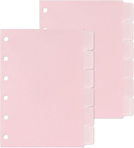 مجموعتان من مظاريف النقود مقاس A7 من Koqye مع علامات التبويب، وفواصل المجلدات مع جيوب، وفواصل الفهرس المحشوة بـ 6 فتحات مع علامات التبويب لمنظم مجلد الميزانية الشخصي A7 (أسود) in Kuwait