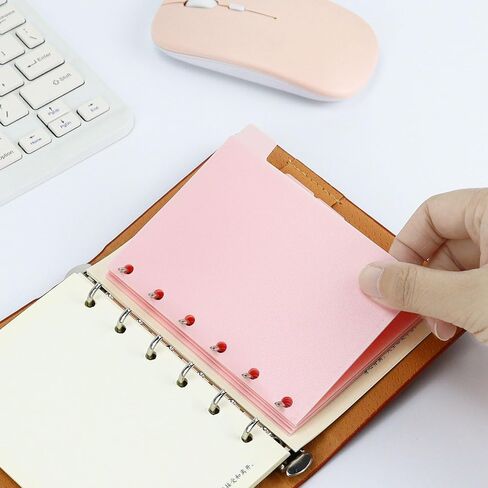 مجموعتان من مظاريف النقود مقاس A7 من Koqye مع علامات التبويب، وفواصل المجلدات مع جيوب، وفواصل الفهرس المحشوة بـ 6 فتحات مع علامات التبويب لمنظم مجلد الميزانية الشخصي A7 (أسود) in Kuwait