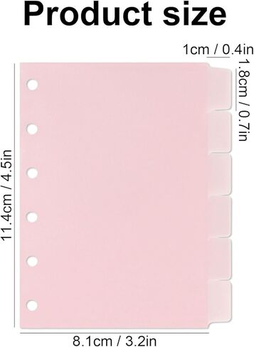 مجموعتان من مظاريف النقود مقاس A7 من Koqye مع علامات التبويب، وفواصل المجلدات مع جيوب، وفواصل الفهرس المحشوة بـ 6 فتحات مع علامات التبويب لمنظم مجلد الميزانية الشخصي A7 (أسود) in Kuwait