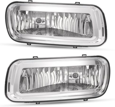 HECASA Fog Lights Compatible with 2004-2006 Ford F-150 F150 Replacement for 5L3Z15200A 5L3Z15201A FO2593209 FO2592209 Fog Lamp Clear Lens Driver & Passenger Side in Kuwait