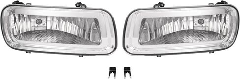HECASA Fog Lights Compatible with 2004-2006 Ford F-150 F150 Replacement for 5L3Z15200A 5L3Z15201A FO2593209 FO2592209 Fog Lamp Clear Lens Driver & Passenger Side in Kuwait