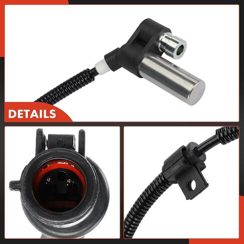 A-Premium ABS Wheel Speed Sensor Compatible with Ford Models - Bronco 1993 1994 1995 1996 - Front Driver and Passenger Side, 2-PC Set, Replace# F4TZ2C204AA in Saudi Arabia