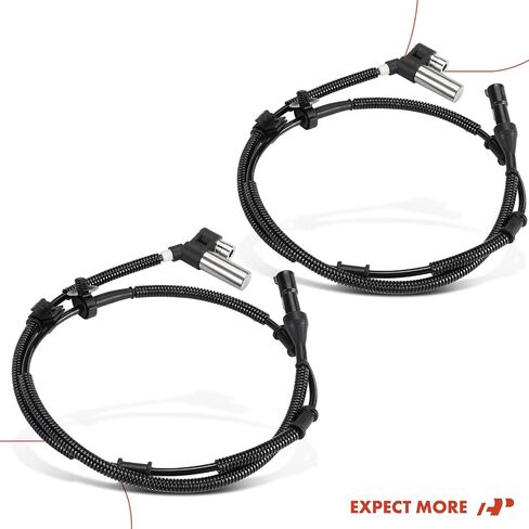 A-Premium ABS Wheel Speed Sensor Compatible with Ford Models - Bronco 1993 1994 1995 1996 - Front Driver and Passenger Side, 2-PC Set, Replace# F4TZ2C204AA in Saudi Arabia