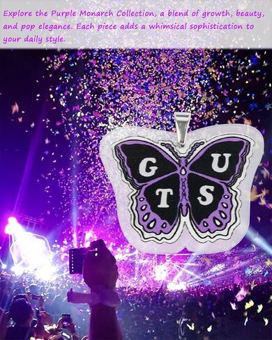 Jewelry Sets Album Singer Fans Gifts with Bracelet, Necklace, Earrings, Concert Purple 2024 in Saudi Arabia