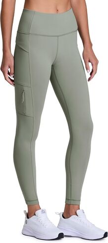 Avalanche Full Length Hiking Legging for Women, Ultra Soft Squat Proof Outdoor Workout Leggings with Cargo, Zipper Pockets in Saudi Arabia