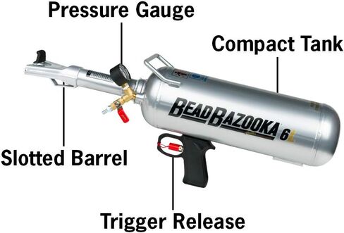 Gaither Handheld Bead Bazooka - Professional Automotive Tools, Bead Seater Blaster Tool with Rapid Air Release, Tire Inflator for Passenger and Commercial Vehicles, 6 Liter in Saudi Arabia