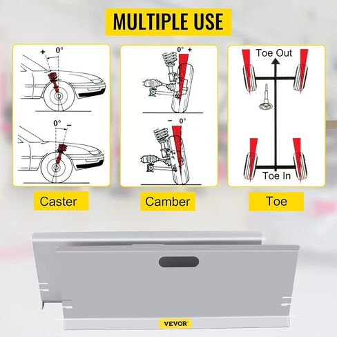 VEVOR Wheel Alignment Tool, Toe Plates without Probes, Aluminum Alloy Toe Alignment Plates, Double 16ft Tape Measures Alignment Tools Automotive, Wheel Alignment Tool Gauge Camber Caster in Saudi Arabia