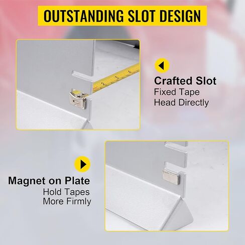 VEVOR Wheel Alignment Tool, Toe Plates without Probes, Aluminum Alloy Toe Alignment Plates, Double 16ft Tape Measures Alignment Tools Automotive, Wheel Alignment Tool Gauge Camber Caster in Saudi Arabia