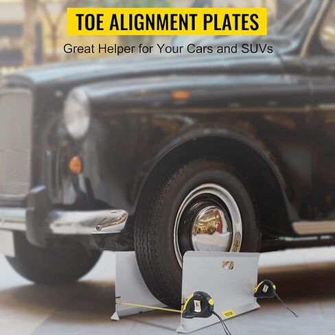 VEVOR Wheel Alignment Tool, Toe Plates without Probes, Aluminum Alloy Toe Alignment Plates, Double 16ft Tape Measures Alignment Tools Automotive, Wheel Alignment Tool Gauge Camber Caster in Saudi Arabia