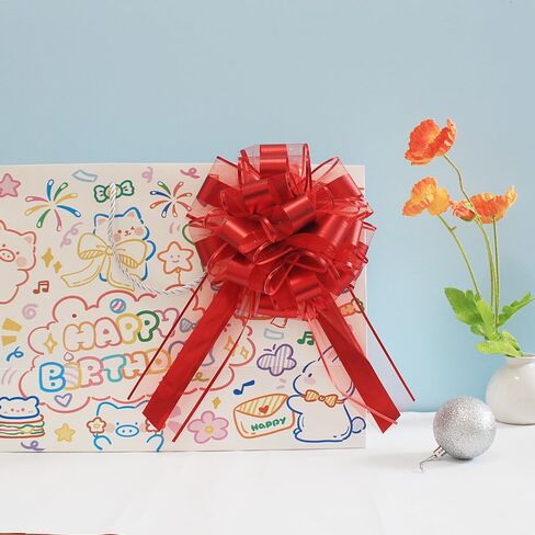 3 قطع من أقواس السحب الكبيرة، 7 بوصات لتغليف الهدايا، لأقواس الهدايا الكبيرة، عيد الميلاد، الذكرى السنوية، عيد الحب، سلال الهدايا، تزيين الحفلات (ذهبي) in Kuwait