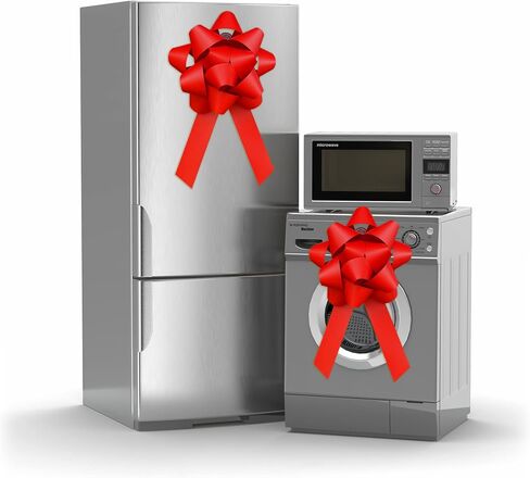 Large 3D Universal Celebration Bow - 18" x 34", Waterproof Vinyl, Suction Cup & Door Hook for Cars, Doors, and Events (Red) in Saudi Arabia