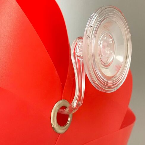 Large 3D Universal Celebration Bow - 18" x 34", Waterproof Vinyl, Suction Cup & Door Hook for Cars, Doors, and Events (Red) in Saudi Arabia