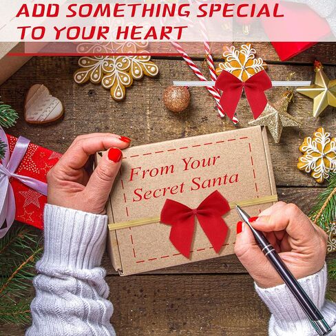 100 Pieces Christmas Red Satin Twist Tie Bows Small Bows Ribbon Bows Decorating Ribbon Bows for Craft Favor Supply Appliques DIY Craft Sewing Scrapbooking Wedding in Saudi Arabia