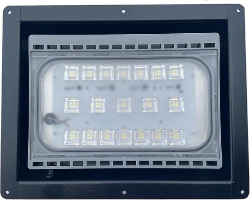 Cargo Race Trailer Toy Hauler Exterior Flush LED Flood Pit Light <2" Deep 110V AC (Black) in Saudi Arabia