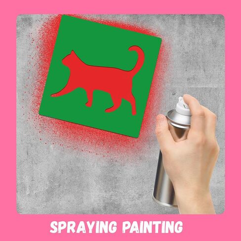 24 Piece Stencils for Kids Animal Stencils for Painting Sidewalk Chalk Stencil Outdoor Stencil Animal Style Collection-5in in Kuwait