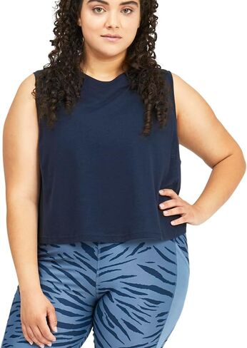 PUMA Plus Size Train Cropped Logo Muscle Tank in Saudi Arabia