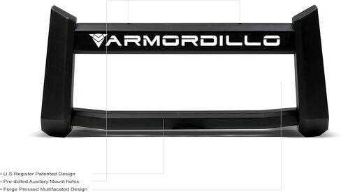 ARMORDILLO 8714188 AR نمط ما قبل العداء واقي مصد أمامي - أسود غير لامع يناسب 2007-2013 GMC Sierra 1500 in Saudi Arabia