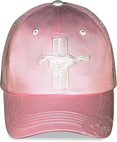 Ford Ladies Mustang Baseball Hat with Adjustable Closure Pink in Saudi Arabia