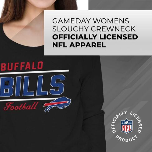 Team Fan Apparel NFL للسيدات برقبة دائرية خفيفة الوزن، ملابس Gameday، سترة راجلان ذات رقبة مستديرة للنساء in Kuwait