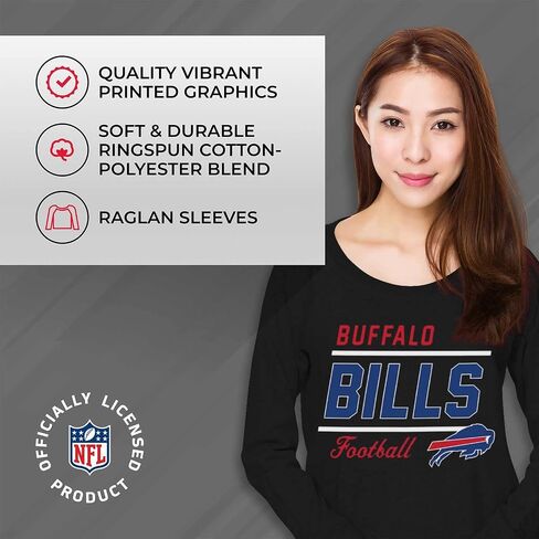 Team Fan Apparel NFL للسيدات برقبة دائرية خفيفة الوزن، ملابس Gameday، سترة راجلان ذات رقبة مستديرة للنساء in Kuwait