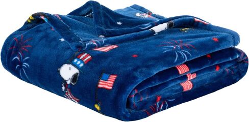 Berkshire Blanket Peanuts® VelvetLoft® Cute Character Snoopy Plush Throw Blanket,The Flying Ace,Throw 55 in x 70 in (Official Peanuts® Product) in Saudi Arabia