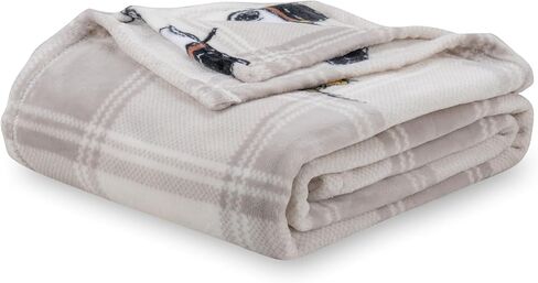 Berkshire Blanket Peanuts® VelvetLoft® Cute Character Snoopy Plush Throw Blanket,The Flying Ace,Throw 55 in x 70 in (Official Peanuts® Product) in Kuwait