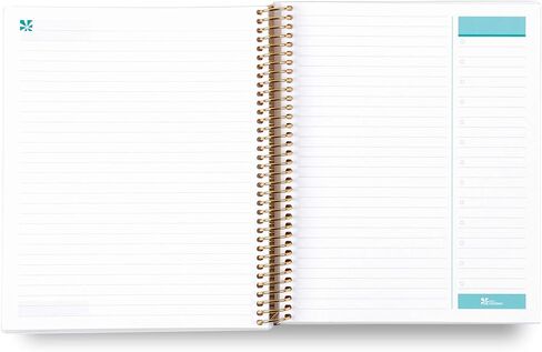 Erin Condren 7" X 9" Spiral Bound Productivity Notebook - Watercolor Blooms, 160 Lined Page & To Do List Organizer Notebook, 80Lb Thick Mohawk Paper, Stickers Included in Saudi Arabia