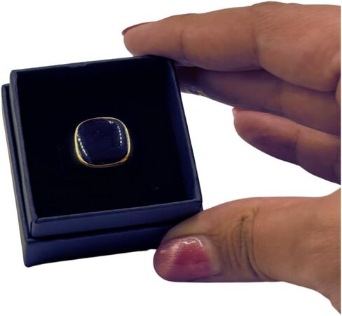 Planet '79 18K Gold Onyx Signet Ring – Ideal Gift for Boyfriend or Father's Day with Elegant Gift Box in Saudi Arabia