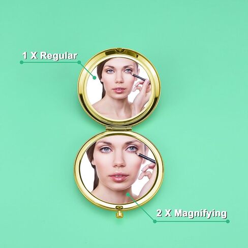 2 PCS Cheer Coach Gift Appreciation Gift Compact Makeup Mirror for Cheerleading Coach Thank You Cheer Coach Gift from Cheerleader Folding Makeup Mirror Birthday Christmas Thanksgiving Gift in Saudi Arabia