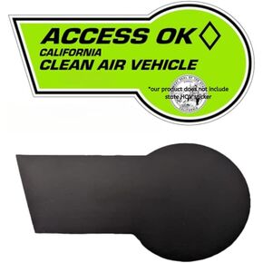 2 - California CA - 2022 Removable Permit Magnets - New! Updated V2.0 Design, No Logos, Stronger Magnet, Fit - Attach Your Decal to EV - Does Not Include State Sticker, Black, HOVMAGS00105