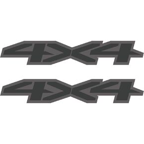 GOLD HOOK 4x4 Decals for Chevy Silverado, Replacement Bedside Stickers Premium Series (Metallic Finish), Set of 2