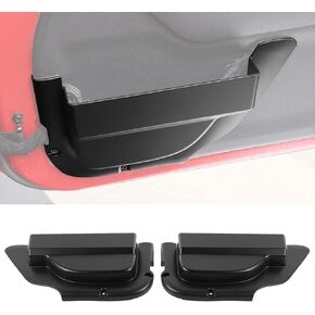 Voodonala Front Door Storage Pockets, Type B Model Door Side Organizer Box for 2011-2018 Jeep Wrangler JK JKU 2/4 Door, Interior Storage Expansion Accessories, Black, 2PCS (New Upgraded Version)