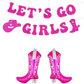 Disco Cowgirl Birthday Party Decorations Cowgirl Happy Birthday Banner Cowgirl Theme Party Decor for Women Girls Party Decor Supplies