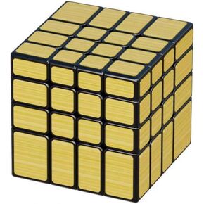 CuberSpeed 4x4 Mirror Cube Silver Sticker Magic Cube Black 4x4x4 Silver Mirror Blocks Speed Cube Mirror Cube 4x4 Speed Cube