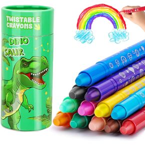 DreamCandy Twist Crayons for Toddlers,24 Colors Non Toxic Washable Crayons for Kids,Art Supplies Drawing Coloring Crayon Set,Gift for Boys and Girls,Back to School,Stocking Stuffers