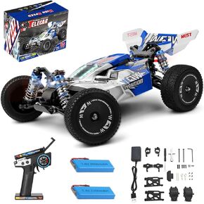 WLtoys 144011 1/14 4WD RC Cars for Adults, Max 43 Mph Off-Road Fast RC Cars，Upgraded Hardware(144001 V2), Multifunctional Lighting Design ，Suitable for Gifts &Outdoor Activity