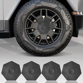 Wheel Hub Center Caps Compatible with Tesla Cybertruck 2024 Hub Center Cover Caps Set for Cyber Truck Accessories 4PCS